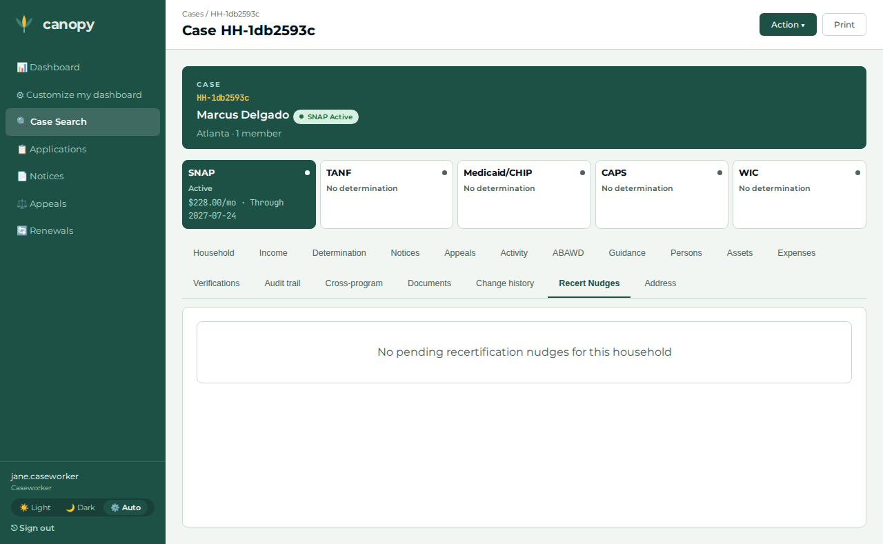 Recert filed