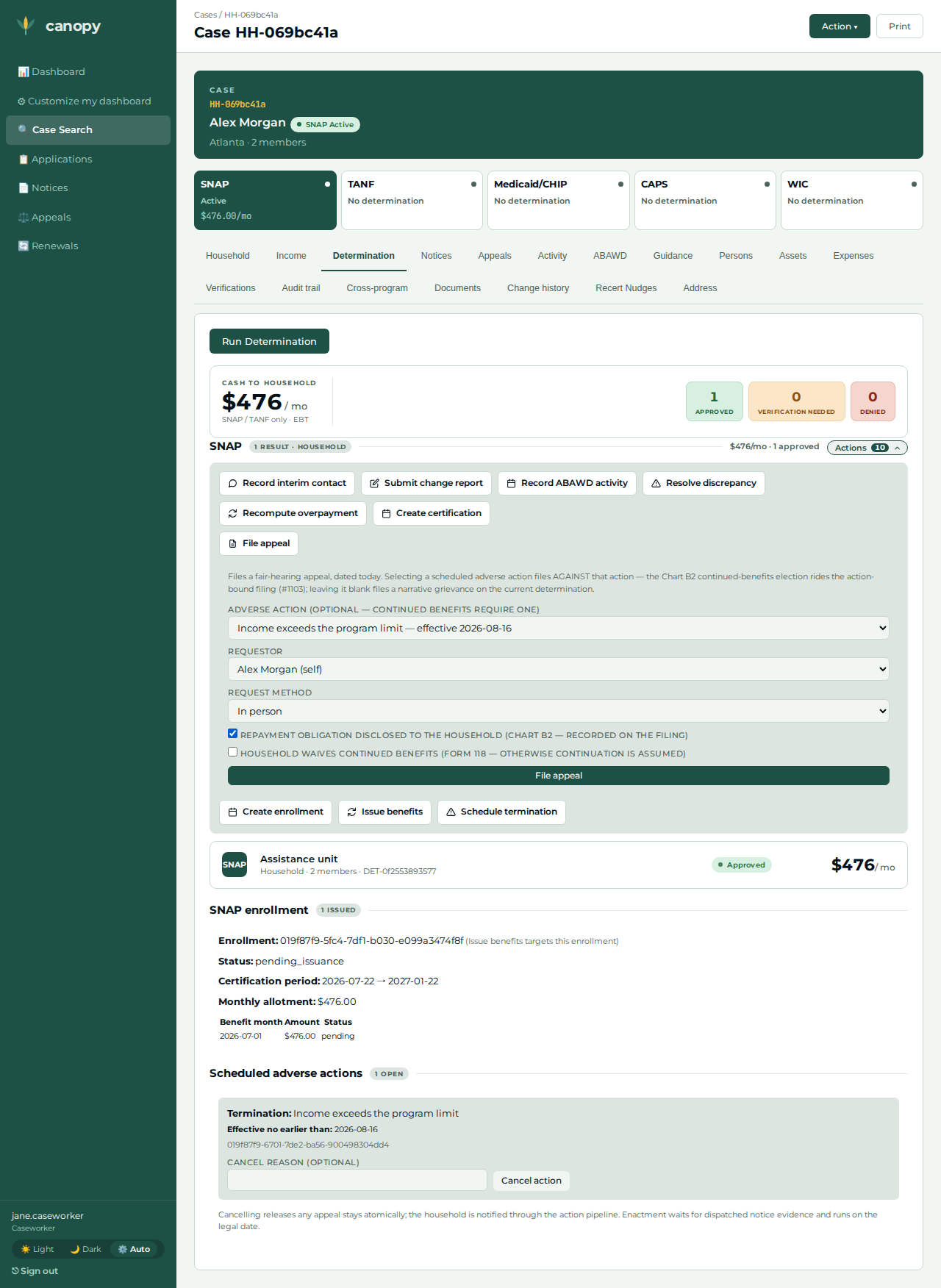 File-appeal form